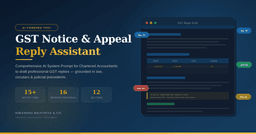 GST Notice & Appeal Reply Assistant